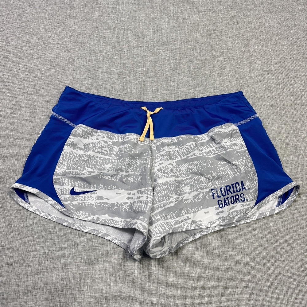 Nike Florida Gators Shorts Women M Gray NCAA Outdoor Track & Field Dri-FIT Lined